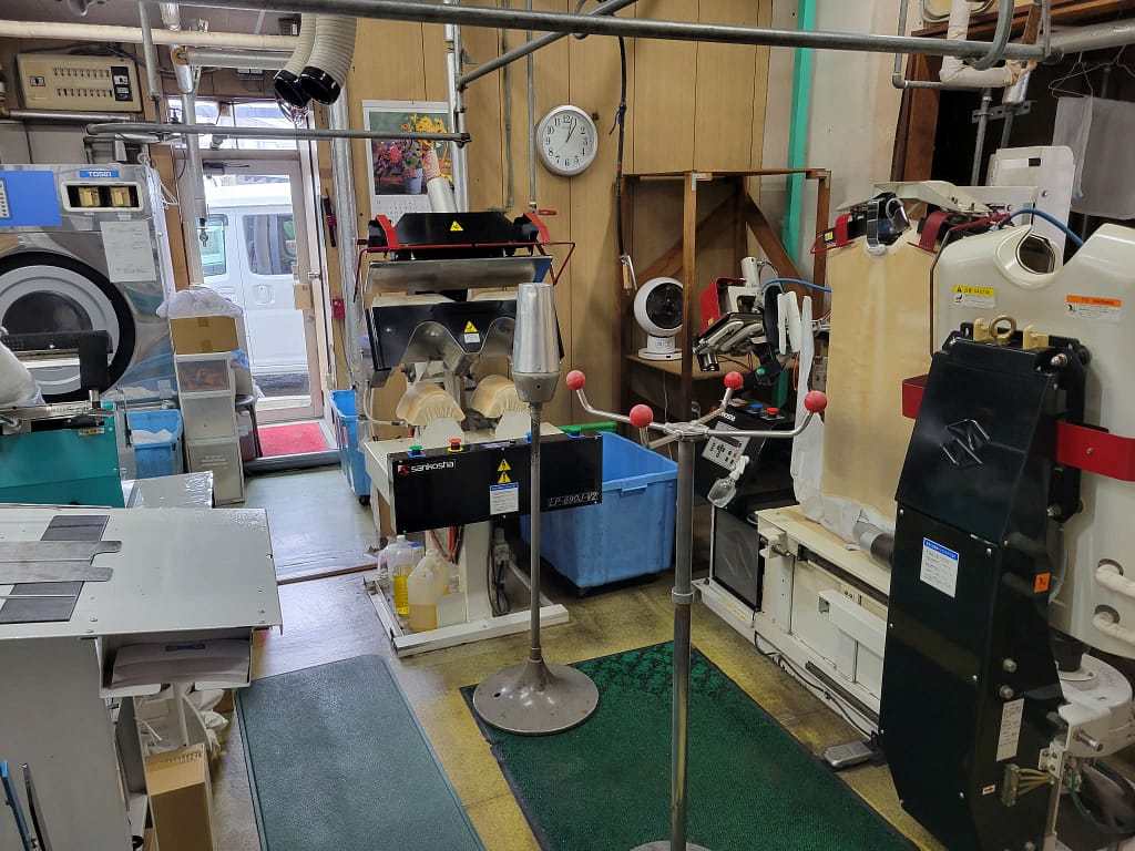 あおやぎクリーニング暁町本店のクリーニング設備