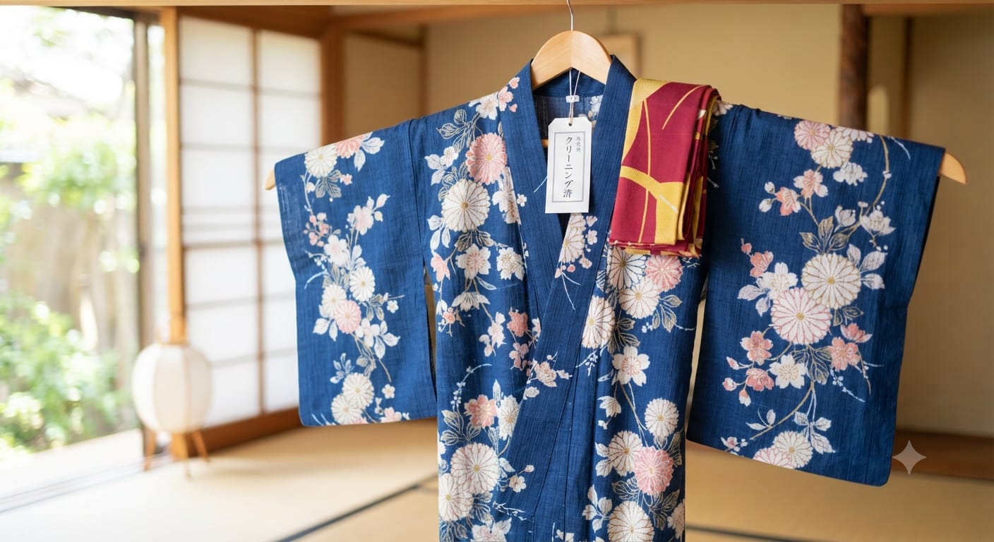 クリーニングできれいに仕上がった浴衣