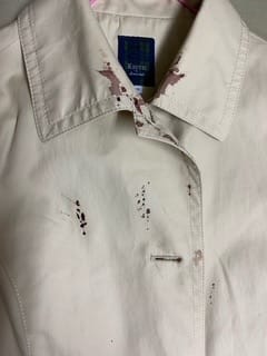 ワイシャツ シミ抜き ビフォー