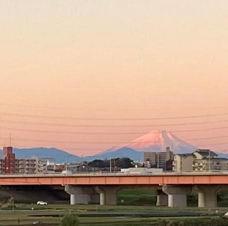 荒川土手 さいたま市 夕景
