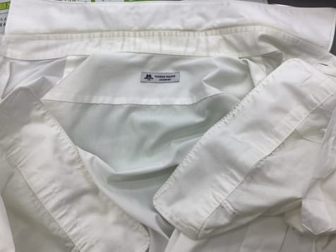 ワイシャツ黄ばみ クリーニング前の状態