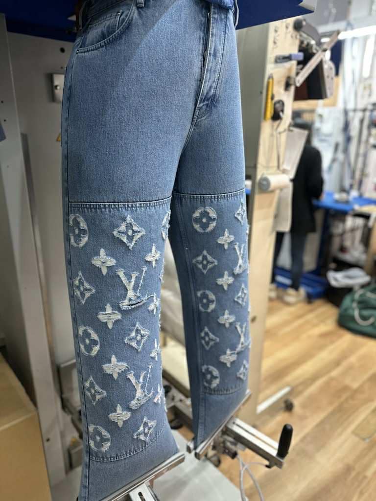 ファッションクリーニングSuzuki. ルイヴィトンデニムの仕上げ(札幌市)