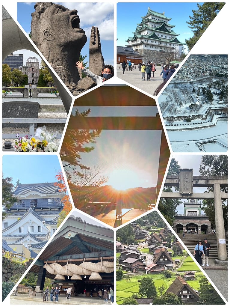 休日に旅行を楽しむクリーニングうみの店主のオフの一コマ