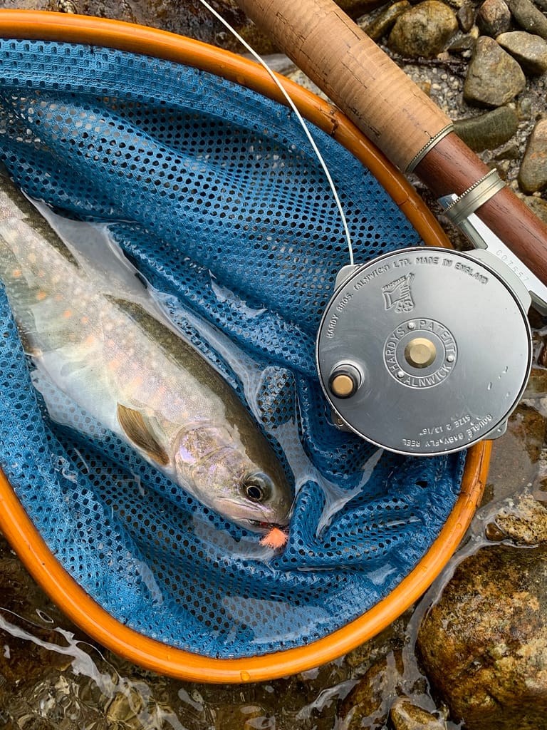 イチマルサン西荻南店主のフライフィッシングの様子